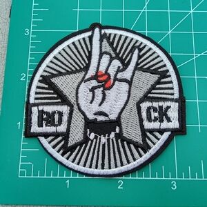 🆓 Free W/Purchase Rock Hand Embroidered Patch